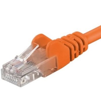 Patchcord UTP RJ45-RJ45 Categoria 6, 0.25m, portocaliu, cupru integral, 26AWG Patchcord UTP RJ45-RJ45 Categoria 6, 0.25m, portocaliu, cupru integral, 26AWG