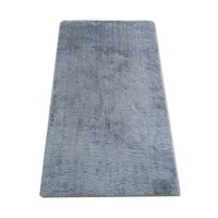 Covor tip blanita ,60x100m, poliester 100%, gramaj 840g, dos antislip PVC cu puncte, model rectangular gri