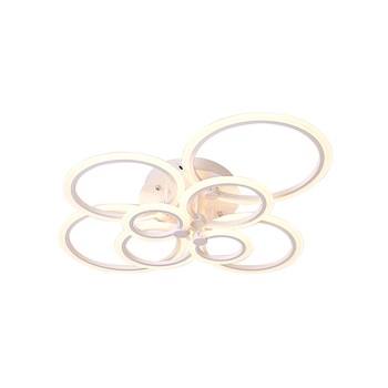 Lustra LED cu aplicatie pentru telefon, 2.4 GHz, intensitate reglabila,lumina calda/neutra/rece, alb, acril exterior, 200W Lustra LED cu aplicatie pentru telefon, 2.4 GHz, intensitate reglabila,lumina calda/neutra/rece, alb, acril exterior, 200W