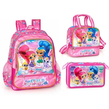 Set scoala Shimmer & Shine - Ghiozdan, Penar echipat 3 fermoare,Geanta frigorifica, 20 caiete herlitz A5 48 file , 12 Creioane Pelikan 2B Grafit Set scoala Shimmer & Shine - Ghiozdan, Penar echipat 3 fermoare,Geanta frigorifica, 20 caiete herlitz A5 48 file , 12 Creioane Pelikan 2B Grafit