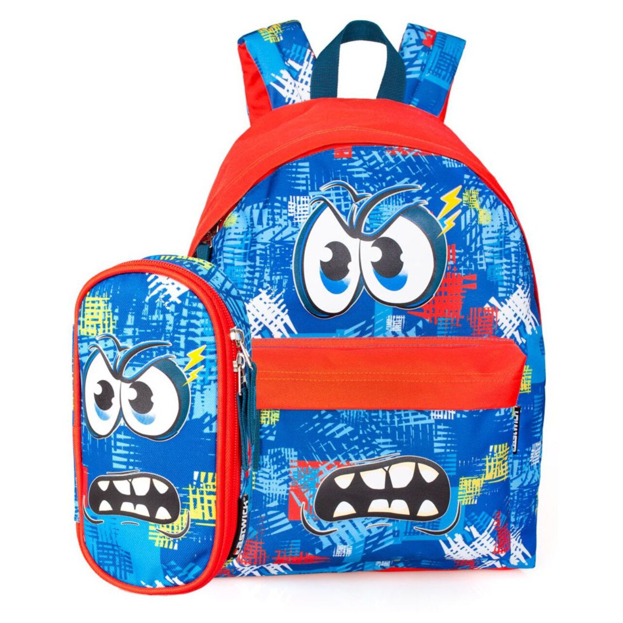 Set scoala Eastwick Lighting - Ghiozdan + Penar etui rotund + 20 caiete Herlitz A5 48 file