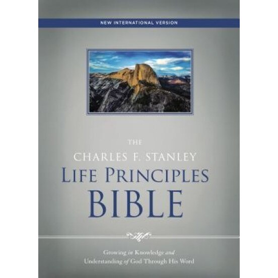NIV, the Charles F. Stanley Life Principles Bible, Hardcover, Red Letter Edition, Charles Stanley (Editor)