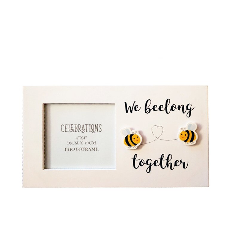 Rama foto, Celebration, din lemn, multicolora, pentru cupluri, We Beelong Together