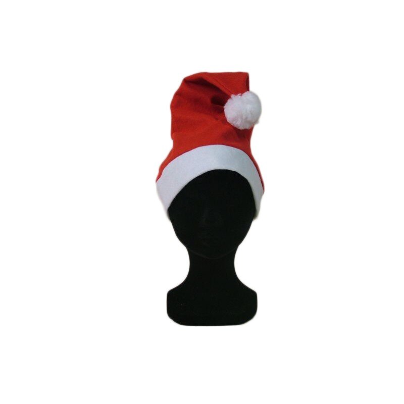 Caciulita de Craciun, rosie, de catifea, 40 cm