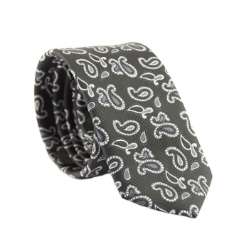 Cravata cu aspect texturat, Newtone, Negru cu motive gri si argintii Cravata cu aspect texturat, Newtone, Negru cu motive gri si argintii