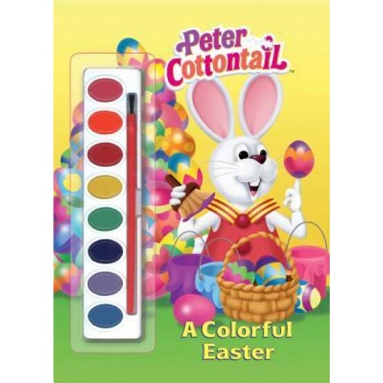A Colorful Easter (Peter Cottontail) [With Brush & Paints], Golden Books