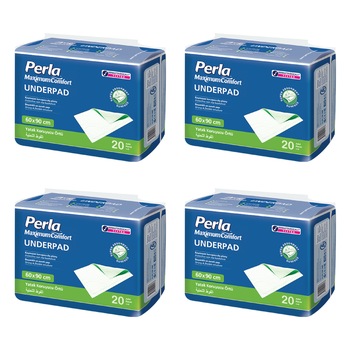 Pachet Promo, Aleze de protectie Extra absorbante Perla, 90x60 cm, 80 buc Pachet Promo, Aleze de protectie Extra absorbante Perla, 90x60 cm, 80 buc