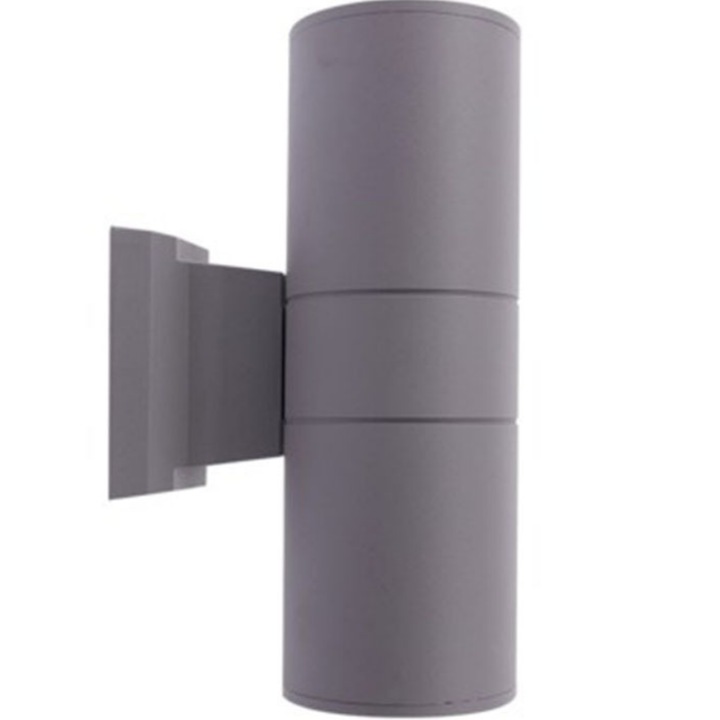 Aplica de exterior cu led, gri , lumica cald MR16 ,2*5W IP65