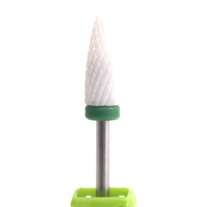 Bit ceramica duritate mare pentru pila electrica unghii-culoare verde