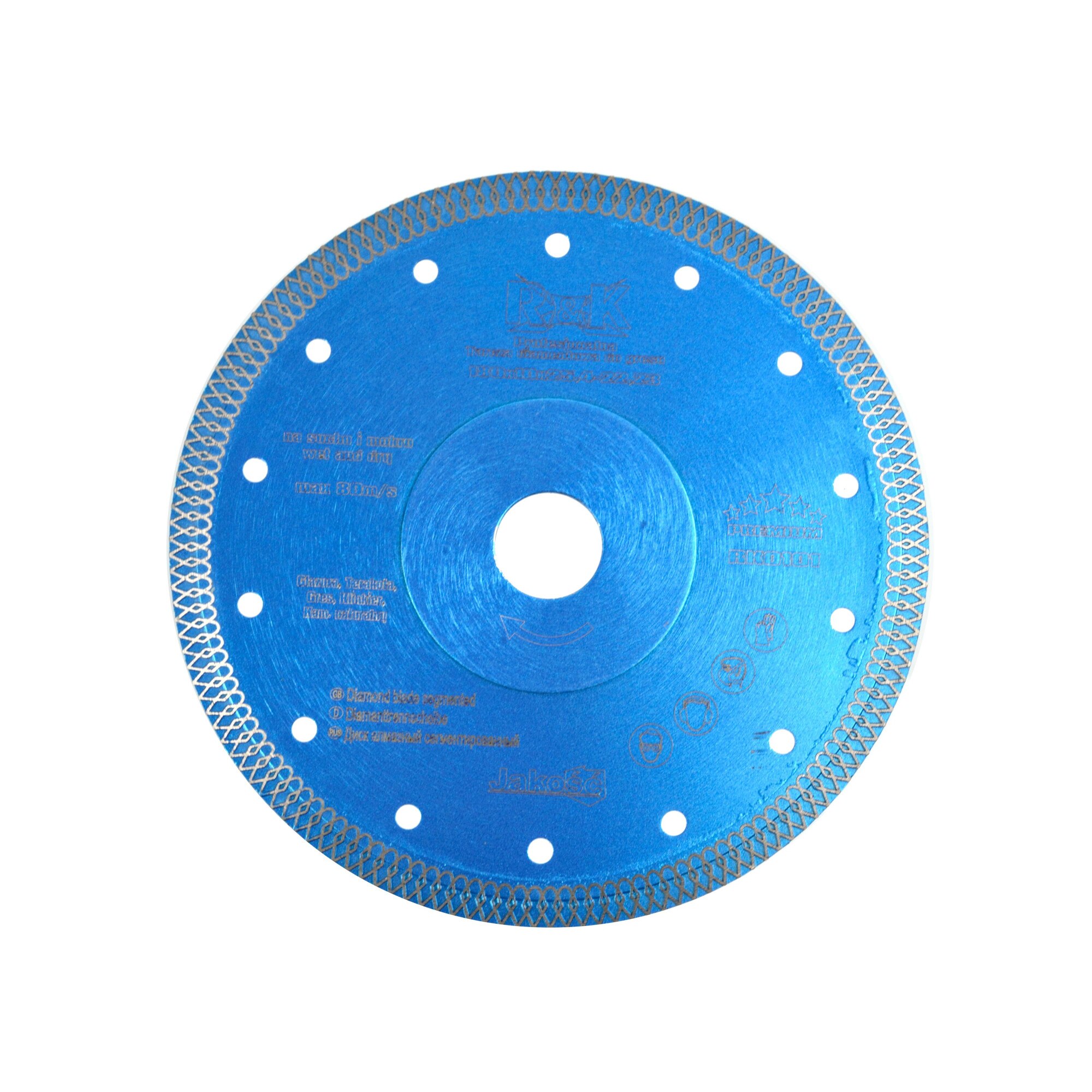 Disc diamantat 180x10x25.4-22.23, R&K PREMIUM, RK0101