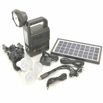 Sistem solar portabil Gdlite, Port USB, Lanterna 2 x COB, 3 Becuri puternice incluse, Frecventa 110-240V, 50/60Hz, Baterie reincarcabila, 9V/3.5W-7W, Negru Sistem solar portabil Gdlite, Port USB, Lanterna 2 x COB, 3 Becuri puternice incluse, Frecventa 110-240V, 50/60Hz, Baterie reincarcabila, 9V/3.5W-7W, Negru