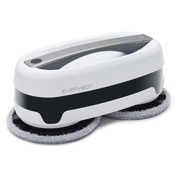 Mop robot Everybot Edge, 2 rezervoare de apa cu lavete rotative, Irigare automata Mop robot Everybot Edge, 2 rezervoare de apa cu lavete rotative, Irigare automata