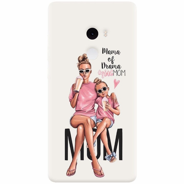 Силиконов кейс за Xiaomi Mi Mix 2, Mom Of Drama GirlMOM