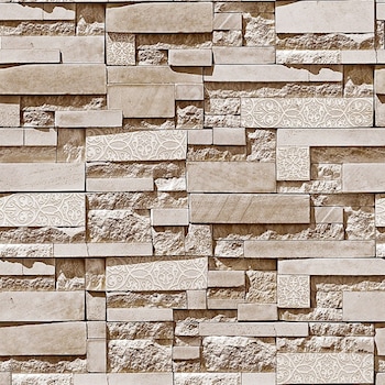 Tapet imitatie piatra, maro, lavabil, vinil, rezistent la apa, pentru bai si bucatarii, Forteza 28313 Tapet imitatie piatra, maro, lavabil, vinil, rezistent la apa, pentru bai si bucatarii, Forteza 28313