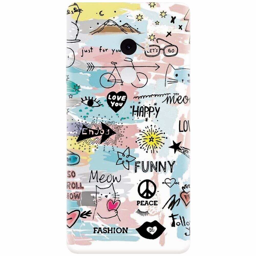 Husa silicon pentru Xiaomi Mi Mix 2, Travel 101