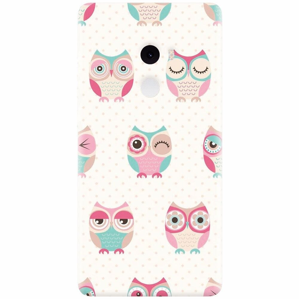 Husa silicon pentru Xiaomi Mi Mix 2, Owl Pattern