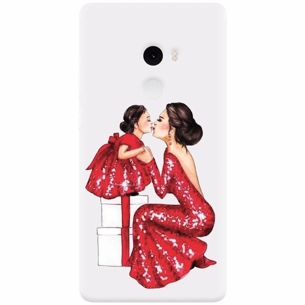 Husa silicon pentru Xiaomi Mi Mix 2, Double Red Dress