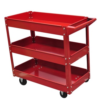 Carucior depozitare scule de atelier, vidaXL, Otel, 840 x 410 x 780 cm, Rosu, capacitare 100 kg Carucior depozitare scule de atelier, vidaXL, Otel, 840 x 410 x 780 cm, Rosu, capacitare 100 kg
