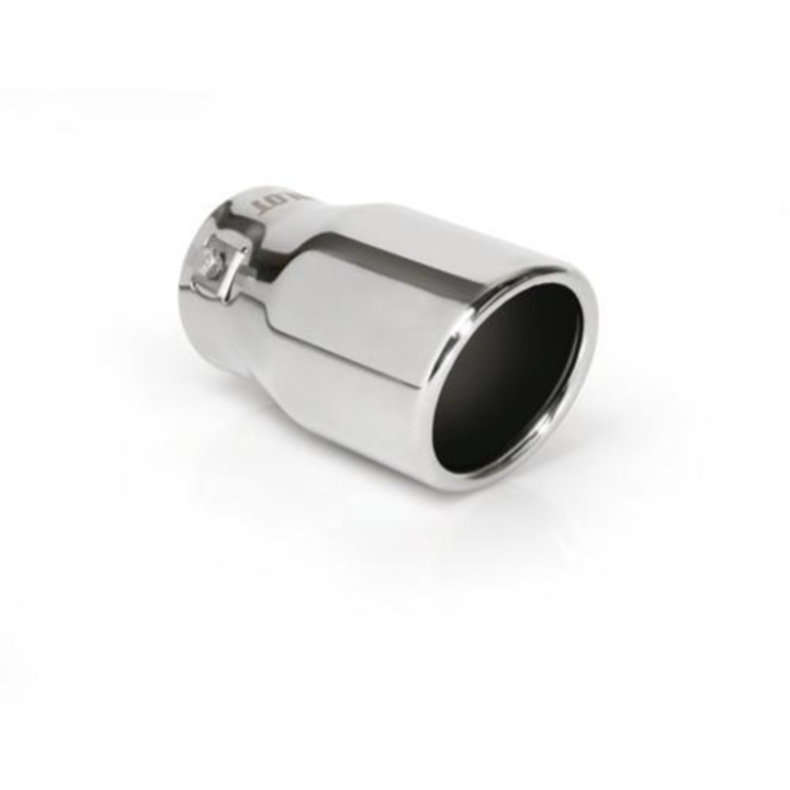 Teavă de evacuare rotundă Lampa TS-15, Inox, Argintiu, 36x48 mm