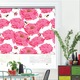 Rolete Art Shade Multicolore tip Jaluzele cu Rulou si sistem inclus Patterns Bujori roz cu albinute Decoratiuni, Latime 250 cm x Inaltime 100 cm