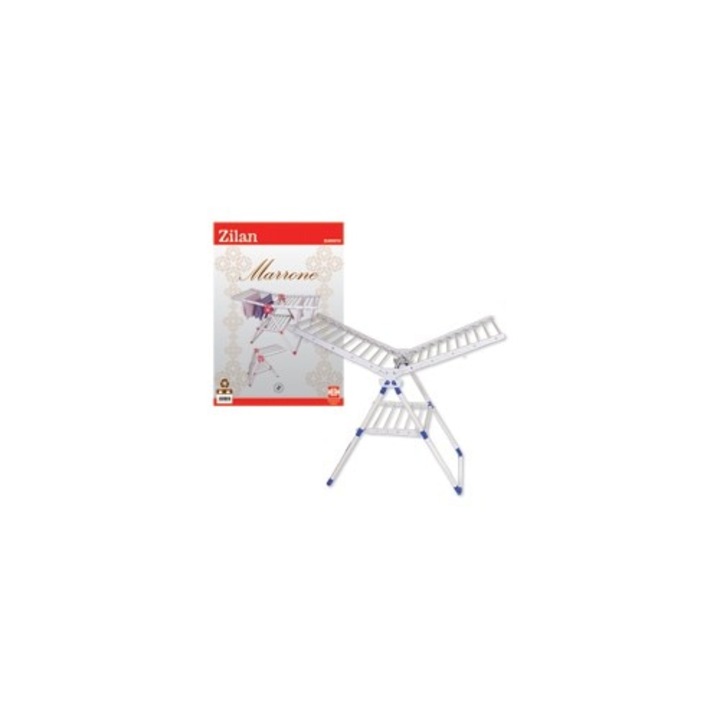 Uscator rufe pliabil ZILAN MARRONE ZLN-6072, fabricat din plastic, suprafata utilizabila 18 m