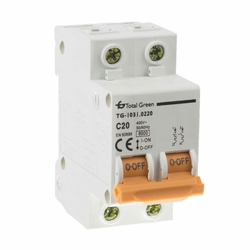 Disjunctor bipolar 20A Total Green Disjunctor bipolar 20A Total Green