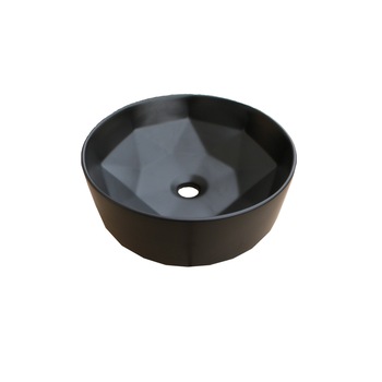 Lavoar pe blat ,ceramic Rotund - 40 cm , 0553 Negru Mat Lavoar pe blat ,ceramic Rotund - 40 cm , 0553 Negru Mat