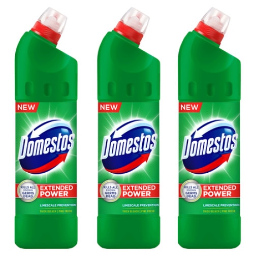 Pachet 3x Domestos Extended Power Pine Fresh, 3 x 750ml