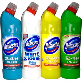 Pachet Dezinfectant Toaleta Domestos Atlantic Fresh &White and Shine &Citrus Fresh &Pine Fresh, 4 x750ml Pachet Dezinfectant Toaleta Domestos Atlantic Fresh &White and Shine &Citrus Fresh &Pine Fresh, 4 x750ml