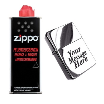 Bricheta metalica tip Zippo cu benzina personalizata cu textul, mesajul tau chrome, lichid incarcare zippo Bricheta metalica tip Zippo cu benzina personalizata cu textul, mesajul tau chrome, lichid incarcare zippo