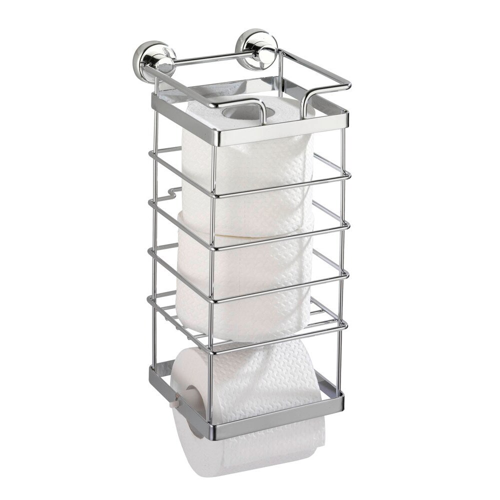 Suport hartie igienica, Dispenser cu raft depozitare role de rezerva