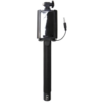 Selfie Stick Forever MP-410 cu cablu de conectare la telefon + oglinda, negru Selfie Stick Forever MP-410 cu cablu de conectare la telefon + oglinda, negru