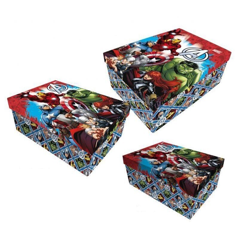 Set 3 cutii cadou Avengers carton