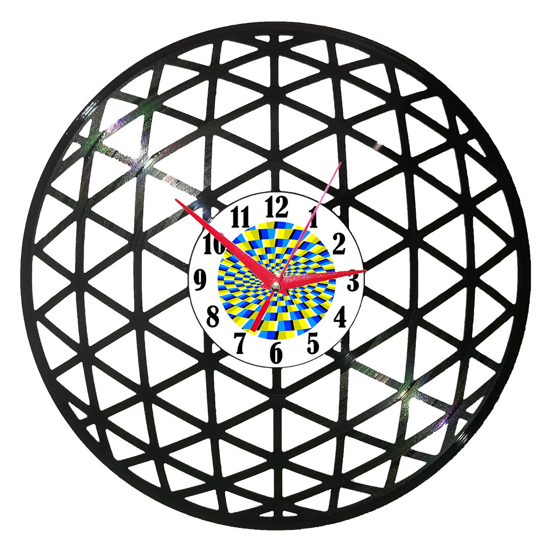 Ceas de perete disc vinil - Sfera 3D