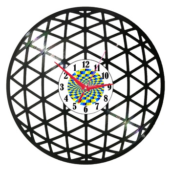 Ceas de perete disc vinil sens invers - Sfera 3D Ceas de perete disc vinil sens invers - Sfera 3D