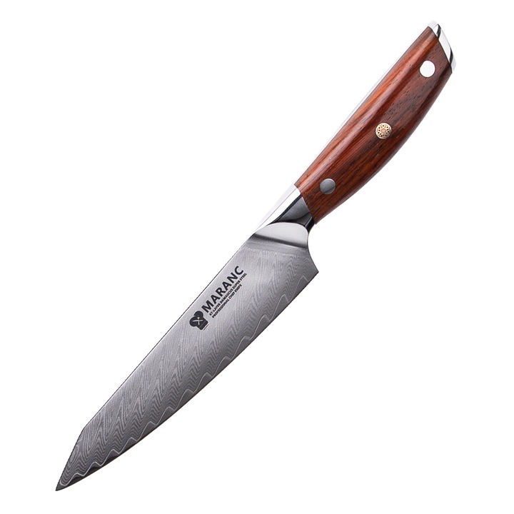 Професионален резбов нож Maranc, дамаска стомана, 13 см, M41