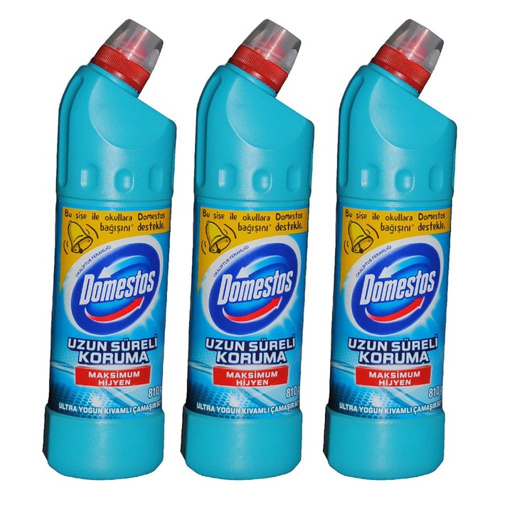 Domestos, Atlantic WC-fertőtlenítő készlet, 3 x 750 ml