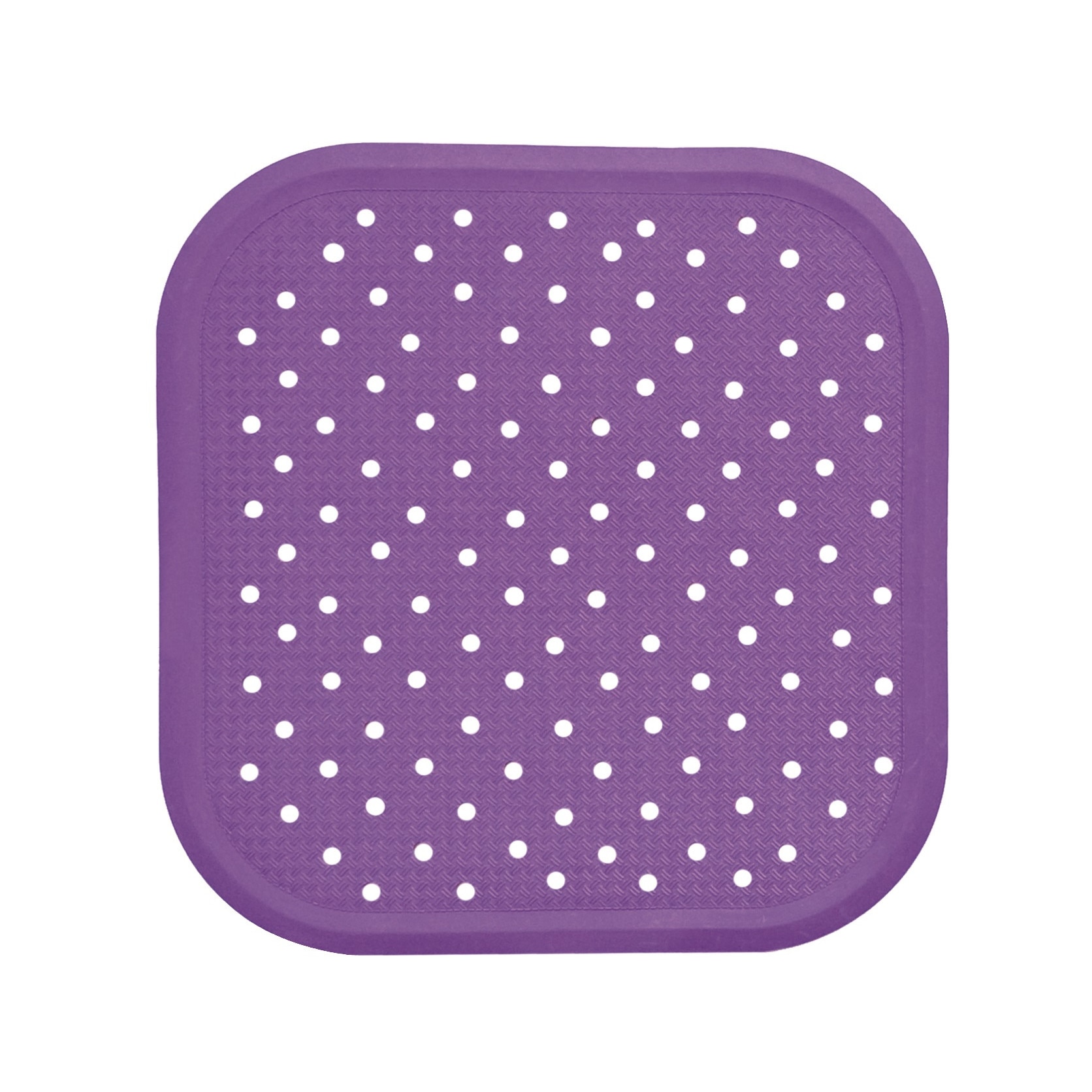 Covoras dus antiderapant din cauciuc natural 56x56cm violet