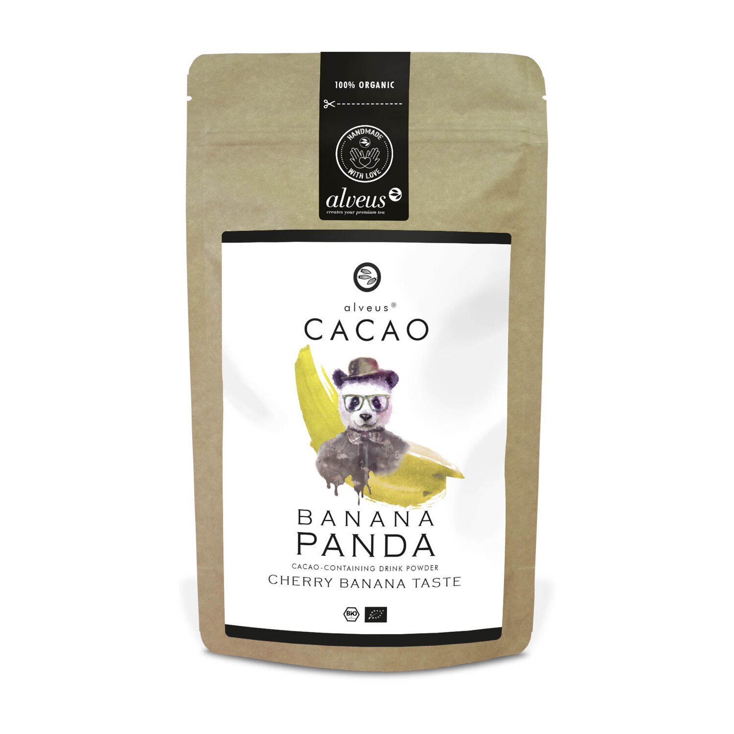 Cacao BIO Banana Panda, cu aroma de banane, 125 g