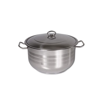 Oala inox capac inox Zilan ZLN-7383, 32 cm, 13.3L Oala inox capac inox Zilan ZLN-7383, 32 cm, 13.3L