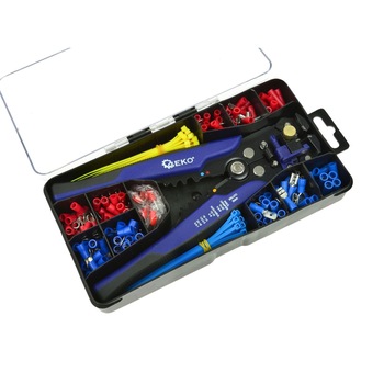 Unealta multifunctionala, 260 de conectori si set de legaturi de cablu, GEKO G01776 Unealta multifunctionala, 260 de conectori si set de legaturi de cablu, GEKO G01776