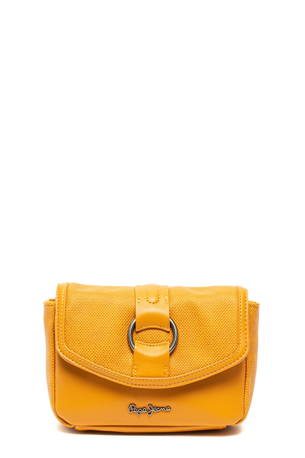 Pepe Jeans London, Borseta de piele ecologica Daphne, Ocru