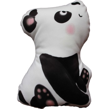 Perna decorativa Animaluta din plus, imprimeu Panda, 25x30 cm Perna decorativa Animaluta din plus, imprimeu Panda, 25x30 cm