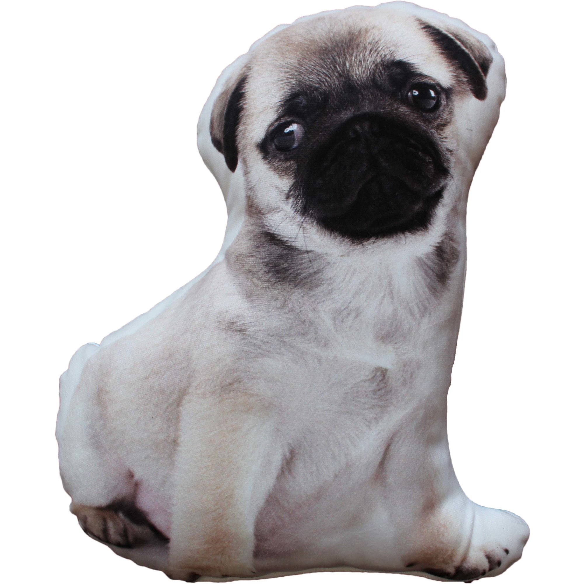 Perna decorativa Animaluta din plus, imprimeu Catelus, 30x35 cm