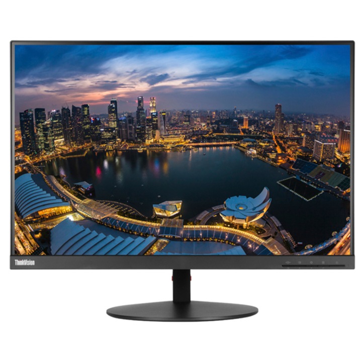 Lenovo ThinkVision T24d-10 LED IPS Monitor, 24", WUXGA, DisplayPort, Fekete