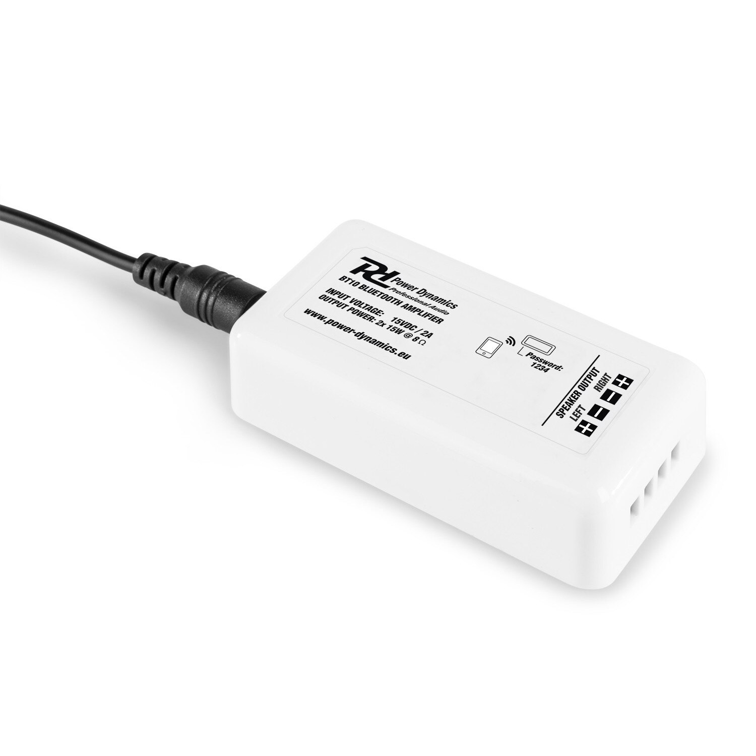 Kit amplificator Bluetooth compact + 2 difuzoare tavan, 5", 2x15W, Power Dynamics BT10SET