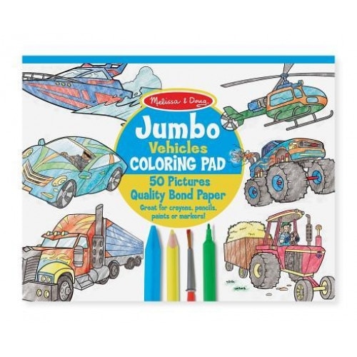 Jumbo Coloring Pad - Vehicles, Melissa & Doug