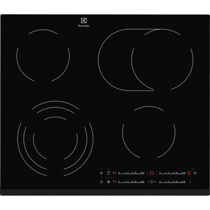 Plita incorporabila Beko HII64200MT, Inductie, 4 zone de gatit, Booster, Direct Acces, Stop & Go, 60 cm, Sticla neagra