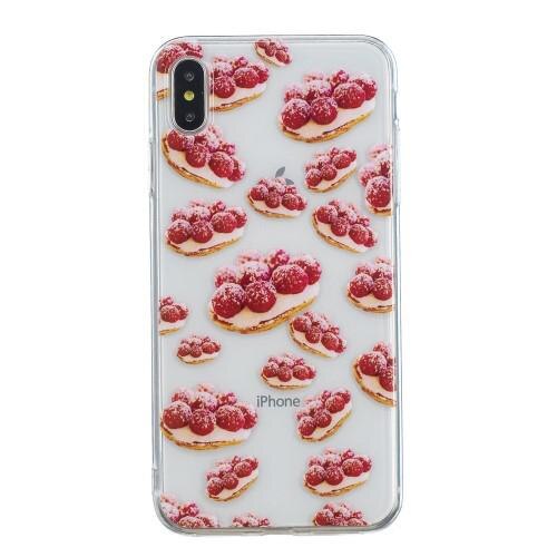 Carcasa Husa Apple iPhone XS Max model Fruit Cake, Antisoc + Folie sticla securizata Apple iPhone XS Max Tempered Glass Viceversa