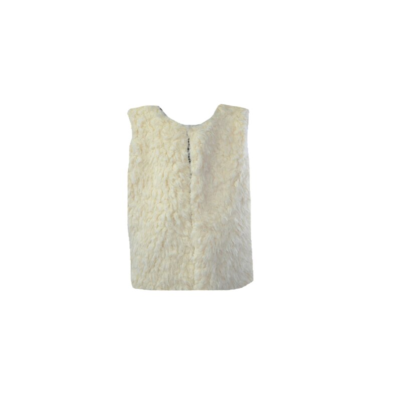 Vesta de blana fetite Kaya, Crem